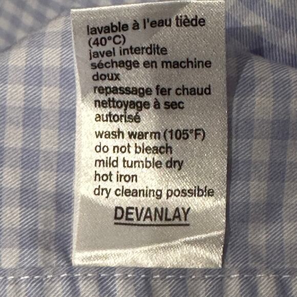 Lacoste Slim‎ Fit Men’s Gingham Button Up 46 XXL - Picture 11 of 13